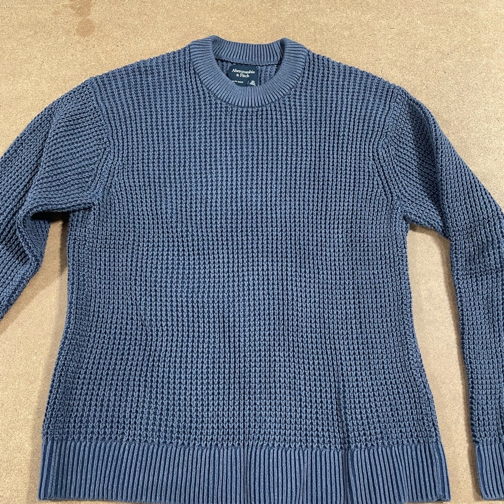 Oversized Waffle Crew Sweater